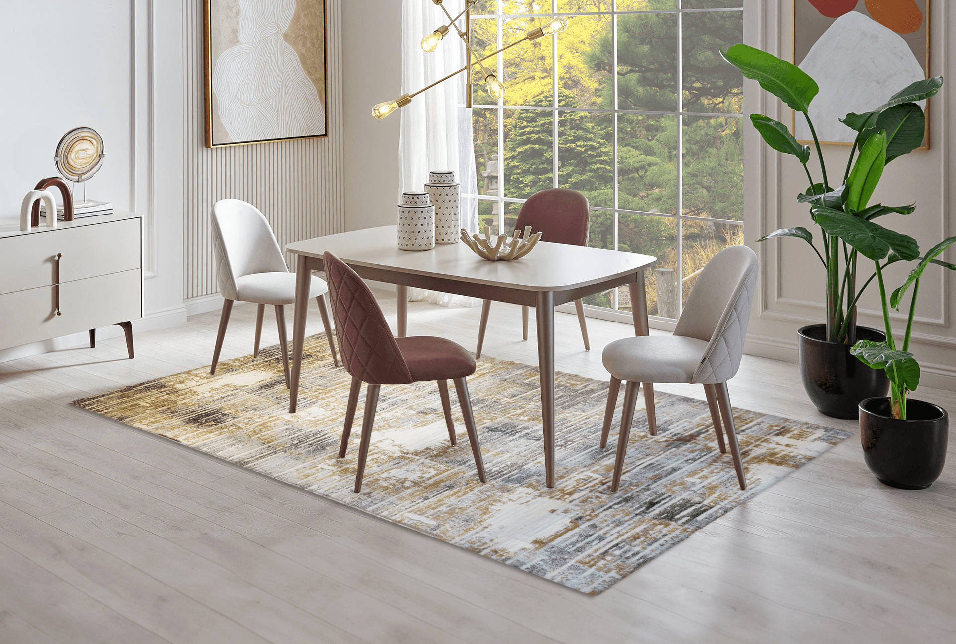 Carmel 30400 Gris Dorado | Alfombra - Kodaz Carpet Latam