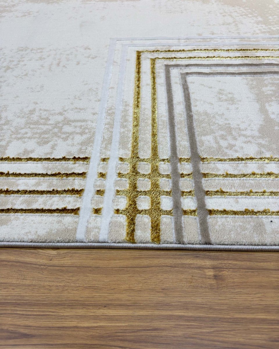 Alfombra Gamma 634A Beige Dorado Kodaz Carpet