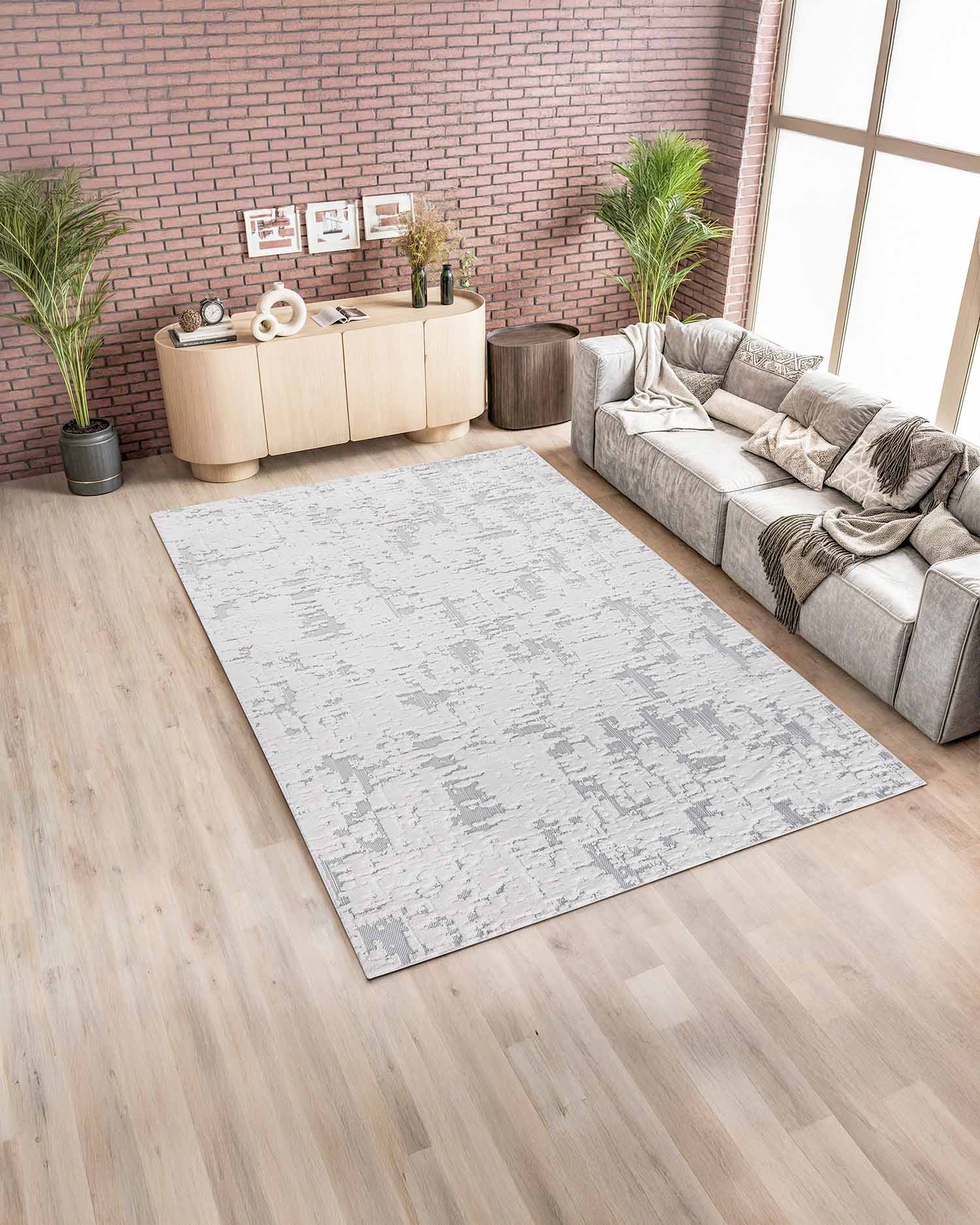 Roma 0015A Blanco Gris | Alfombra - Kodaz Carpet Latam