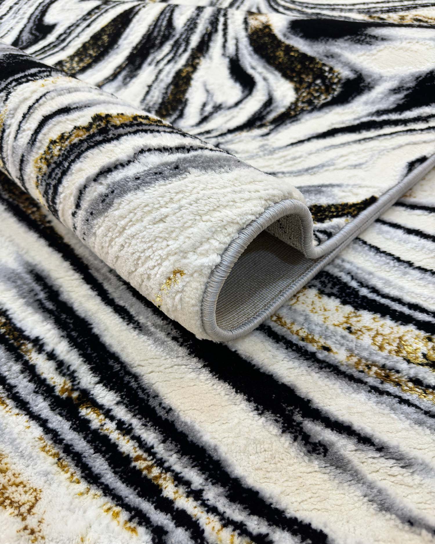 Gamma 412A Blanco Negro | Alfombra - Kodaz Carpet Latam