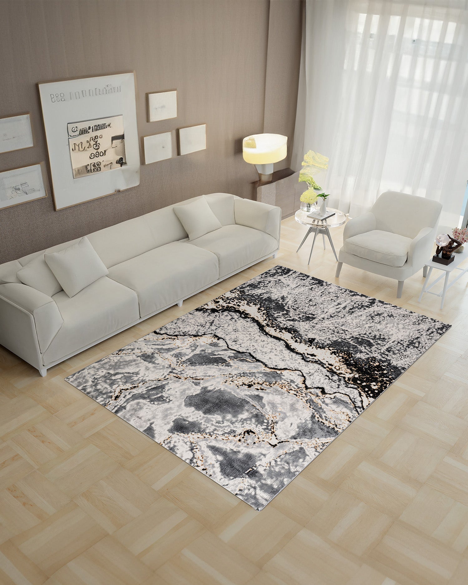 Gamma 414A Gris Dorado | Alfombra - Kodaz Carpet Latam