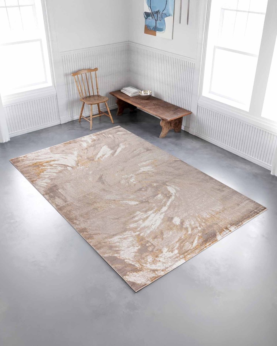 Alfombra Gamma 507A Beige Dorado Kodaz Carpet