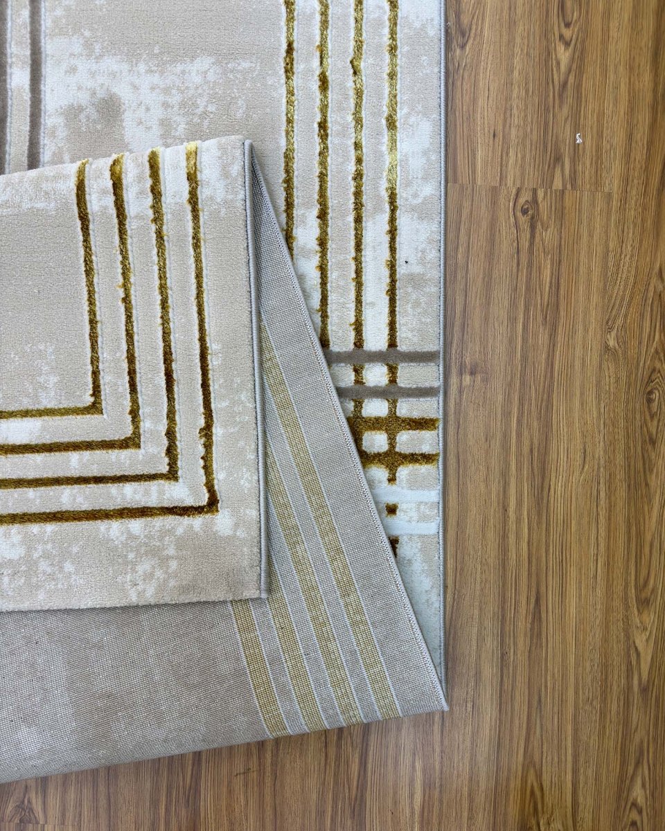 Alfombra Gamma 634A Beige Dorado Kodaz Carpet