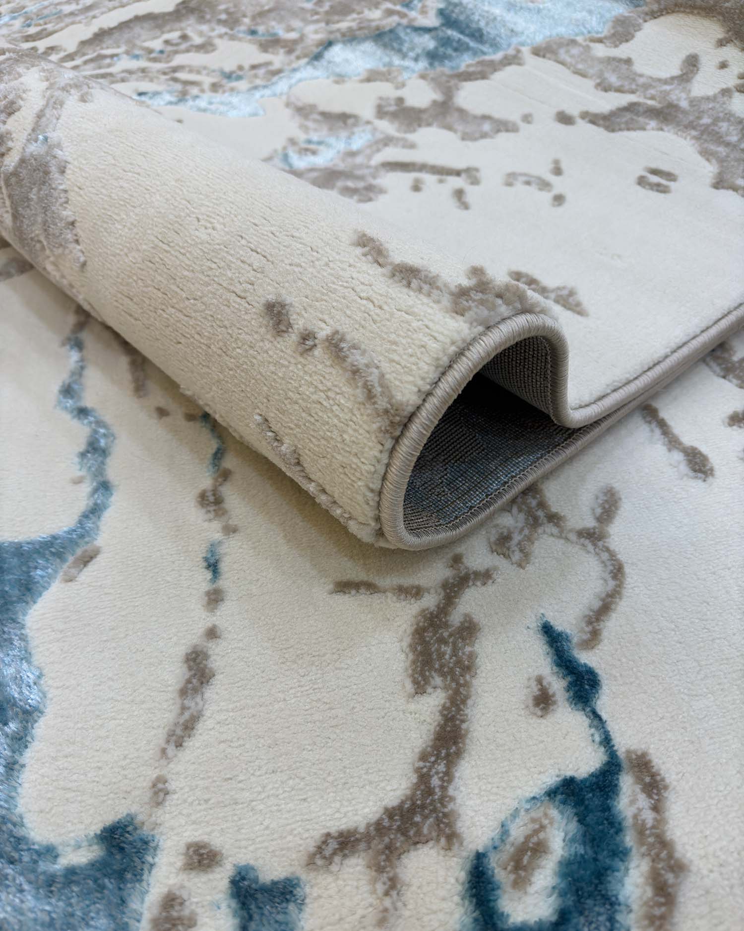 Gamma 691A Beige Azul | Alfombra - Kodaz Carpet Latam