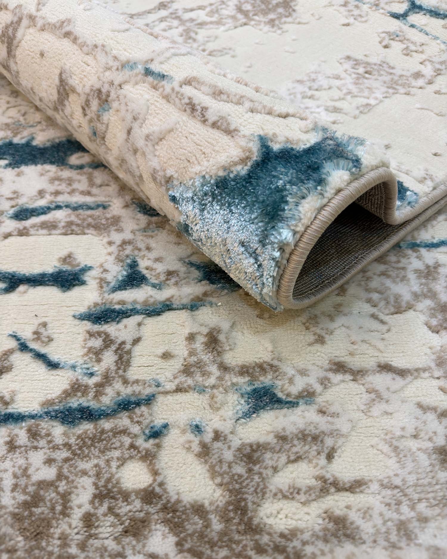 Gamma 695A Beige Azul | Alfombra - Kodaz Carpet Latam