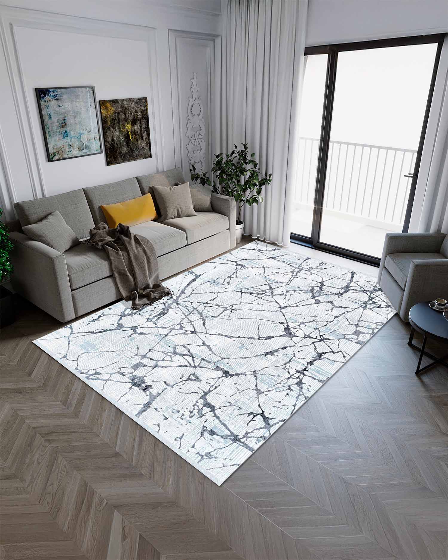Lotus 418 Anthracite | Alfombra - Kodaz Carpet Latam