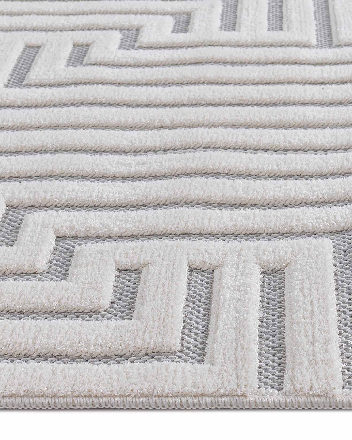 Roma 0025A Blanco Gris | Alfombra - Kodaz Carpet Latam